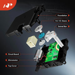 A-Premium actuator internal circuit board closeup showing precise electronics longevity