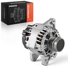 A-Premium alternator front view showing new construction and reliable performance