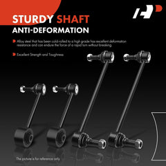A-Premium assembled stabilizer link side profile showing robust shaft strength