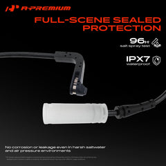 A-Premium front cable length measurement showing correct fit