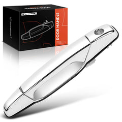 A-Premium chrome front left handle front view showing clean fit and improved curb appeal