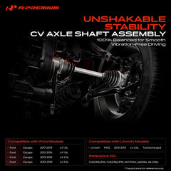 A-Premium spline close-up showing 35 input and 27 output splines for accurate fit