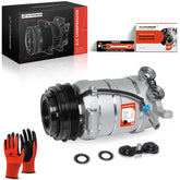 A-Premium compressor front view showing mounting and ports for accurate fit verification