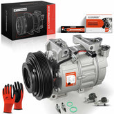 A-Premium compressor front view showing complete assembly and fast installation benefit