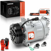 A-Premium compressor front view showing complete unit and clutch for quick replacement benefit
