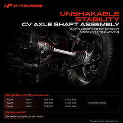 A-Premium closeup of ABS ring included for reliable wheel-speed sensing