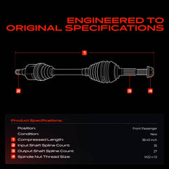 A-Premium assembled CV boot and joint protecting the axle from contaminants