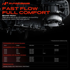 A-Premium fan cage close-up highlighting balanced blades for quieter operation