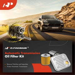 A-Premium filter installed in transmission pan demonstrating proper fit