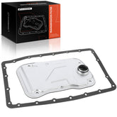 A-Premium front view of filter and pan gasket showing complete kit for quick service