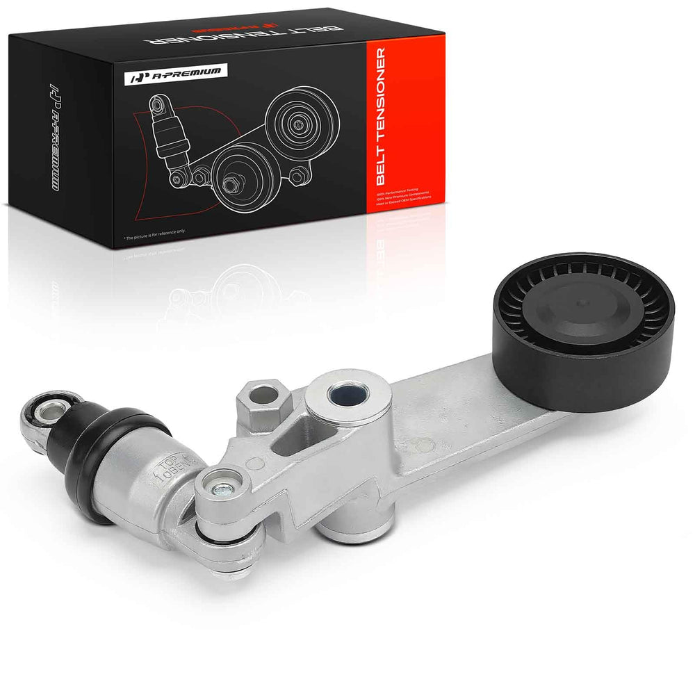 A-Premium front assembly showing complete tensioner and pulley for direct fit