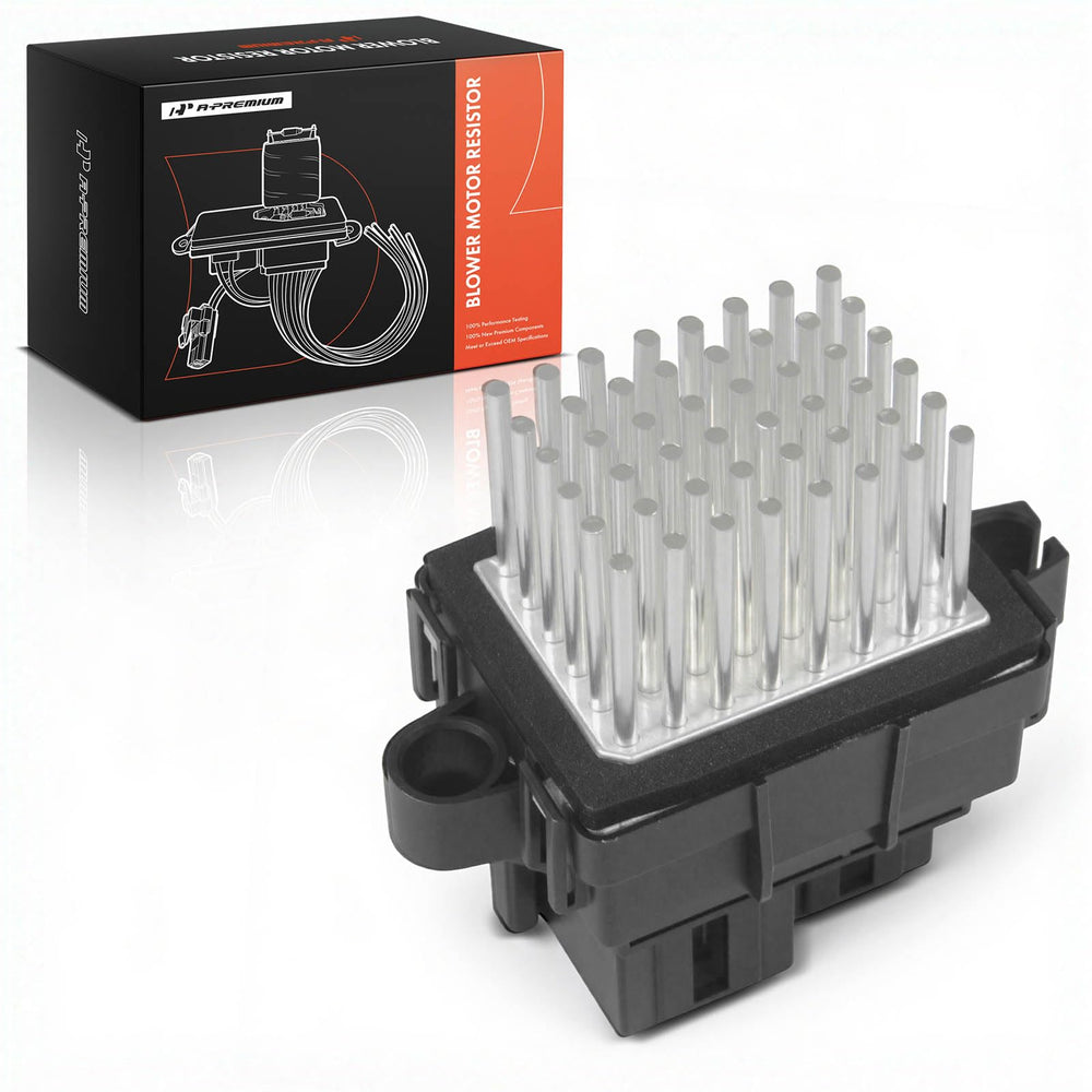 A-Premium front view of blower resistor showing compact design and fit