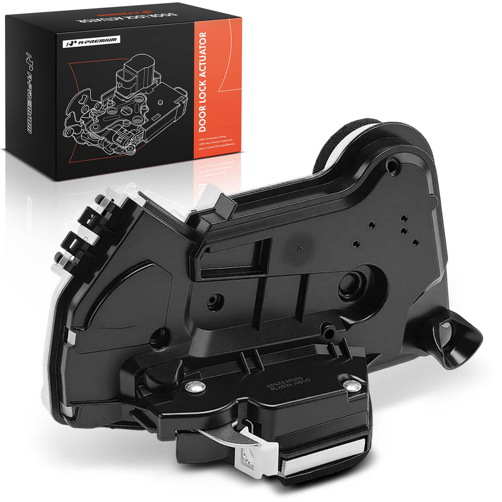 A-Premium front left actuator front view showing robust housing and fitment benefit