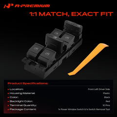 A-Premium rear connector showing 10-pin plug for straightforward vehicle harness compatibility