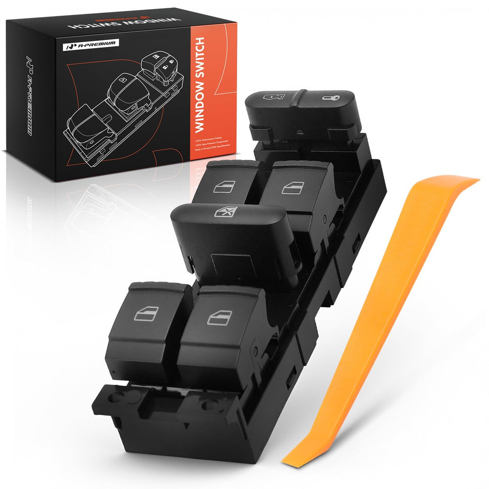 A-Premium packaged switch showing included removal tool and benefit of ready-to-install