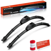 A-Premium front packaging showing 16" wiper pair and towel protects windshield