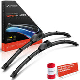 A-Premium front packaging showing two 24-inch blades and towel protecting your purchase