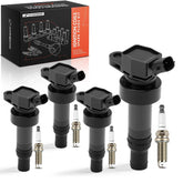 A-Premium front packaging showing ignition coils and spark plugs, ready for installation