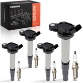 A-Premium front packaging showing ignition coils and plugs, benefits easy verification