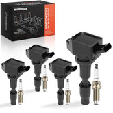 A-Premium front packaging showing 4 ignition coils and iridium plugs, clear fitment benefit