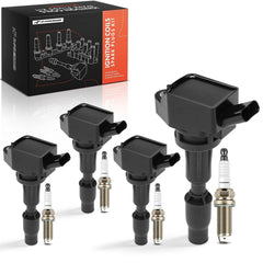 A-Premium front packaging showing 4 ignition coils and iridium plugs, clear fitment benefit