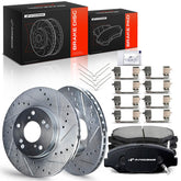 A-Premium front rotor and pad packaging showing complete kit and labels, reliable replacement