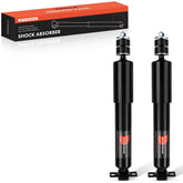 A-Premium front shocks pair front view showing fitment benefit
