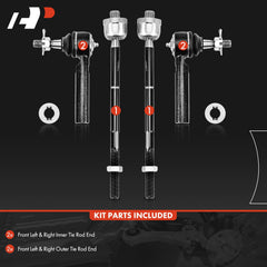 A-Premium outer tie rod close-up of ball stud improving steering precision