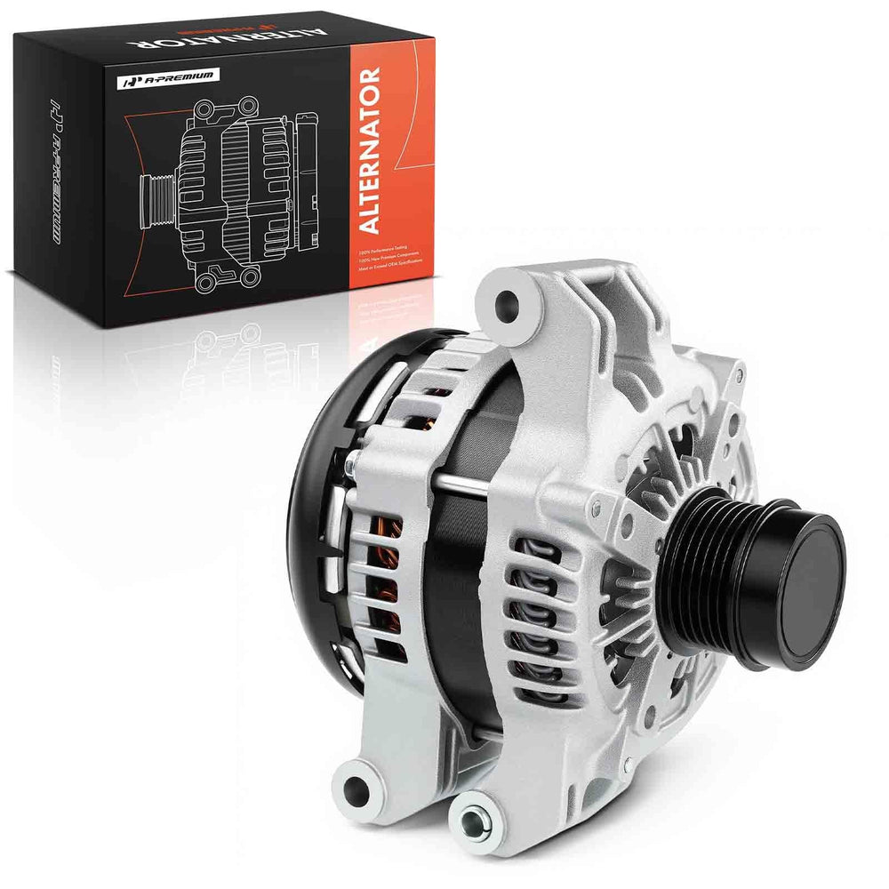A-Premium alternator front view showing complete assembly and reliable performance