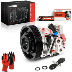 A-Premium front view of compressor showing mounting points and fast install benefit