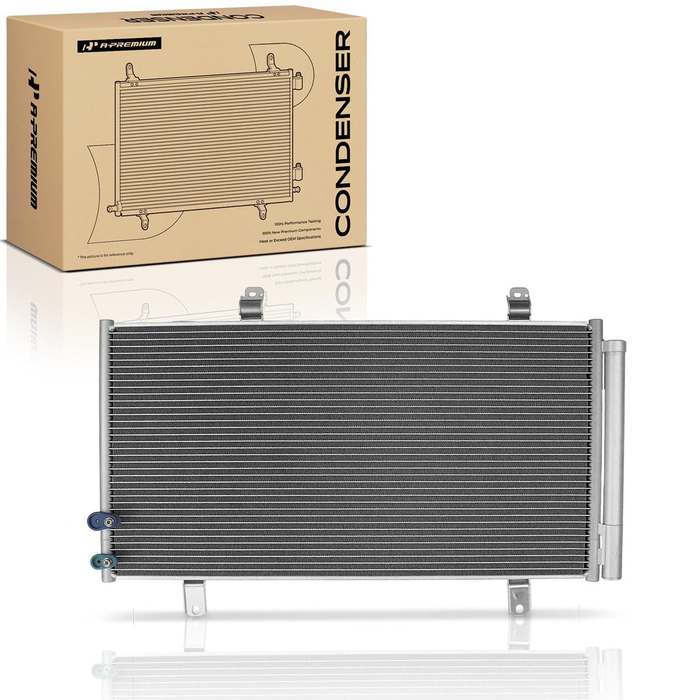 A-Premium condenser front view showing full core for reliable cooling