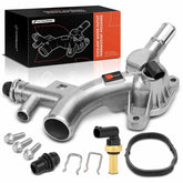A-Premium front view of coolant housing showing precise OE fit for reliable replacement
