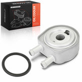 A-Premium front view of oil cooler showing clean fitment and durability