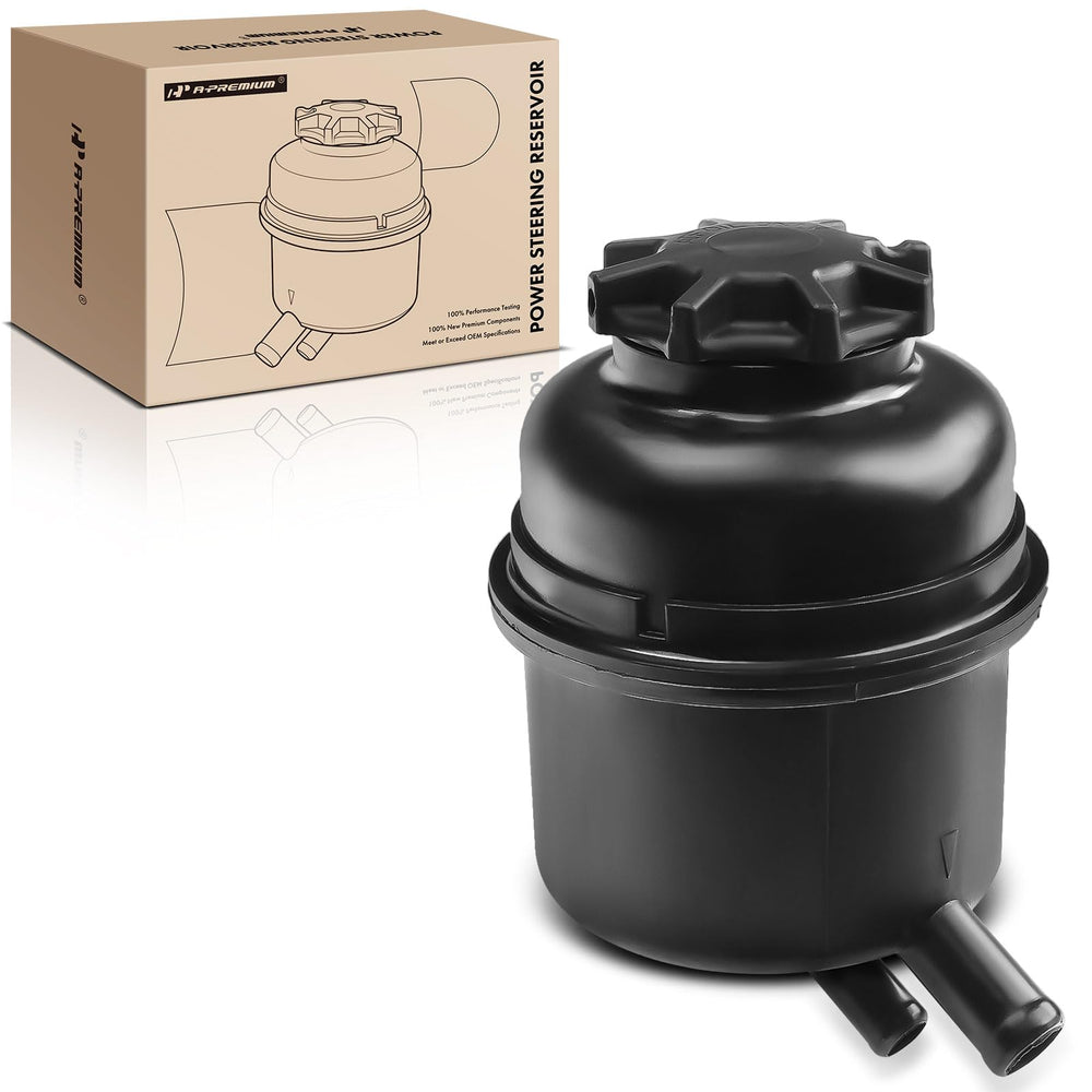 A-Premium front view of reservoir and cap showing exact replacement fit