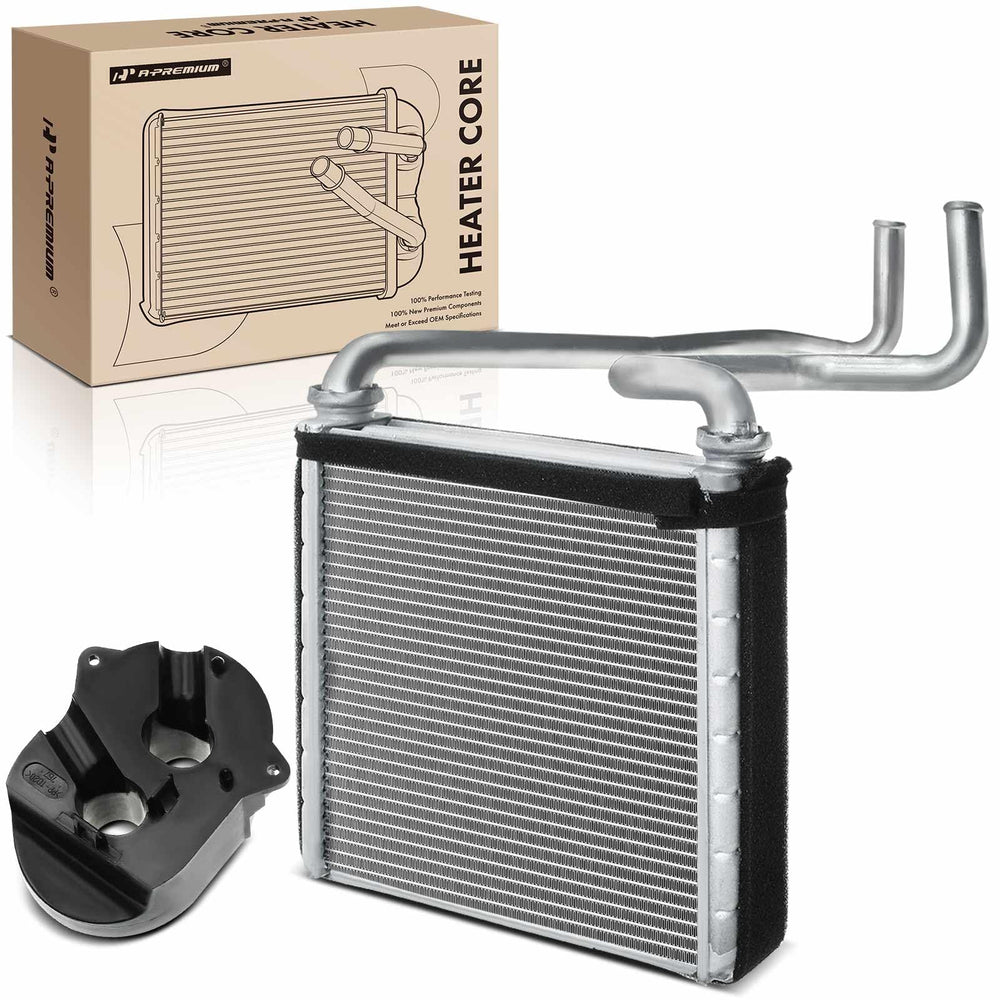A-Premium heater core front view showing clean face and proper fitment