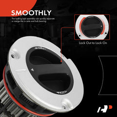A-Premium hub spline detail showing 35 splines for accurate engagement benefit