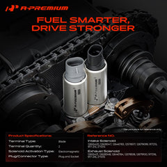 A-Premium intake solenoid close-up illustrating durable construction
