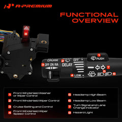 A-Premium stamped reference label close-up for part verification and fitment benefit