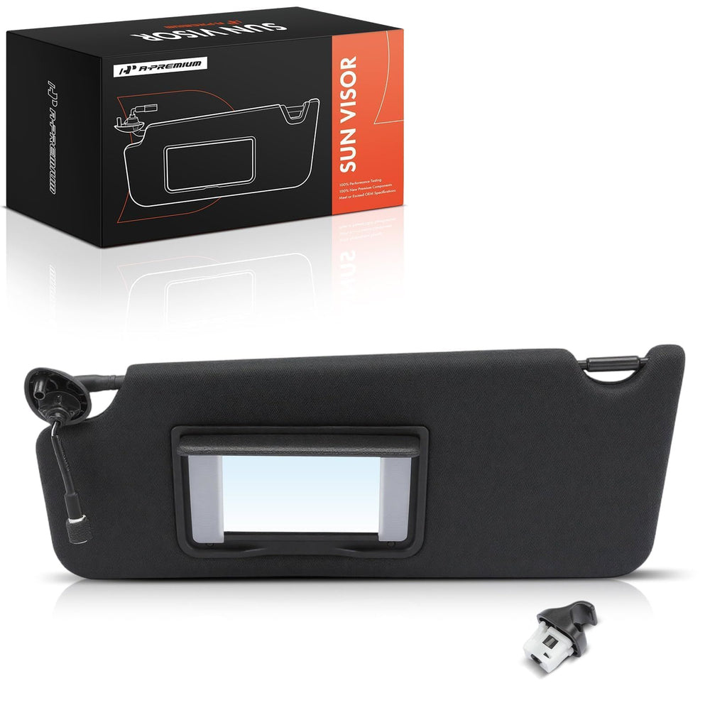 A-Premium front view of left driver sun visor showing fit and finish benefits