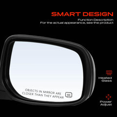 A-Premium mirror mounting points closeup highlighting secure direct-fit installation