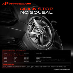 A-Premium ceramic pad friction surface close-up showing texture, low dust benefit