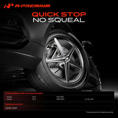 A-Premium front pad close-up showing contours and benefit precise OE-style fit