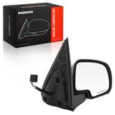 A-Premium passenger mirror front view showing chrome finish and fitment benefit