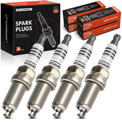 A-Premium front packaging showing four iridium platinum spark plugs and product benefit