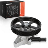 A-Premium power steering pump front view showing complete assembly and fitment benefit