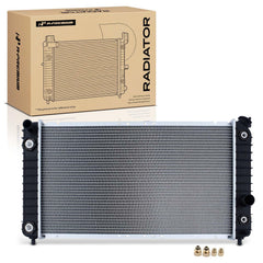 A-Premium radiator front view showing full assembly and easy replacement benefit
