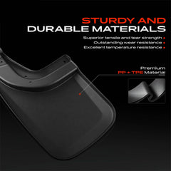 A-Premium rear right mud flap mounted illustrating paint shielding advantage