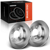 A-Premium rear rotor front view showing packaging and ready-to-install durability