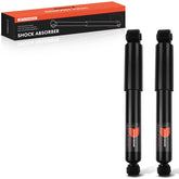 A-Premium front view of rear shock absorber showing solid fit and replacement benefit
