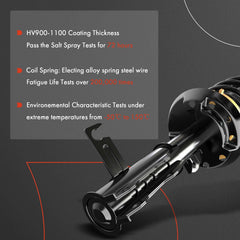 A-Premium rear shock absorber side profile demonstrating consistent damping performance